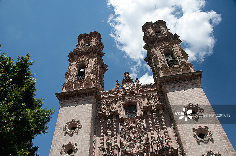 墨西哥塔斯科的圣普里斯卡教堂图片素材