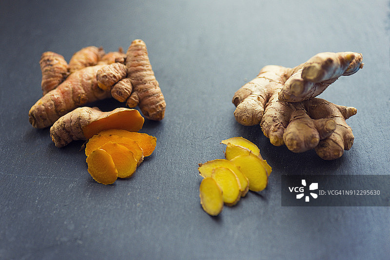姜黄和生姜图片素材