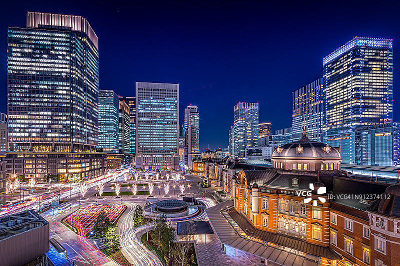 丸之内夜景城市景观图片素材