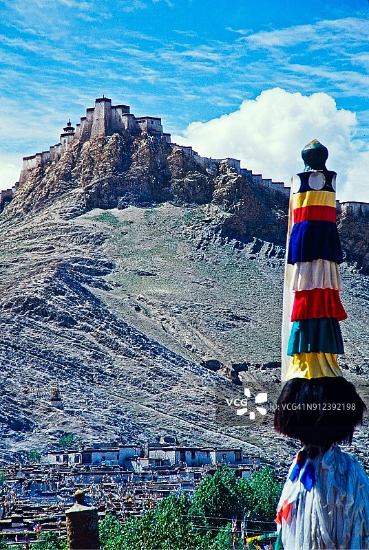 西藏江孜宗山城堡图片素材