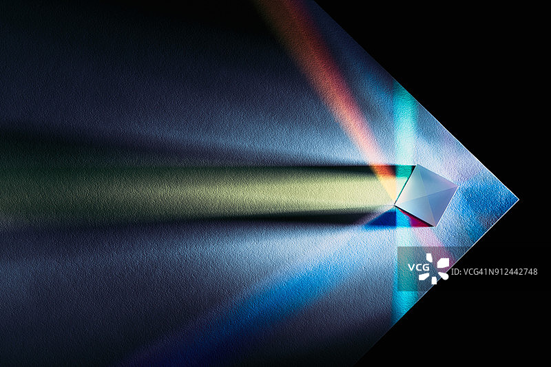 绚丽的光线折射图片素材