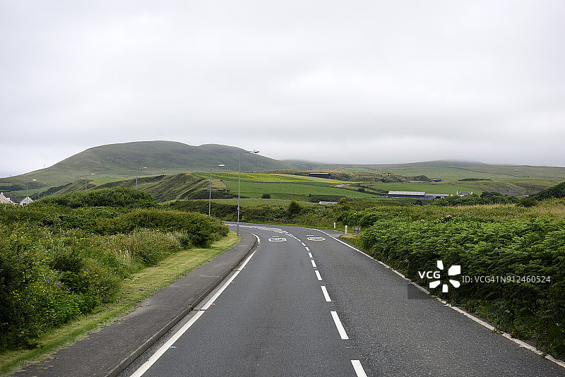 苏格兰南艾尔郡吉尔万的乡村风光图片素材