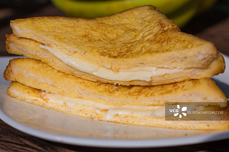 奶酪法式吐司三明治图片素材