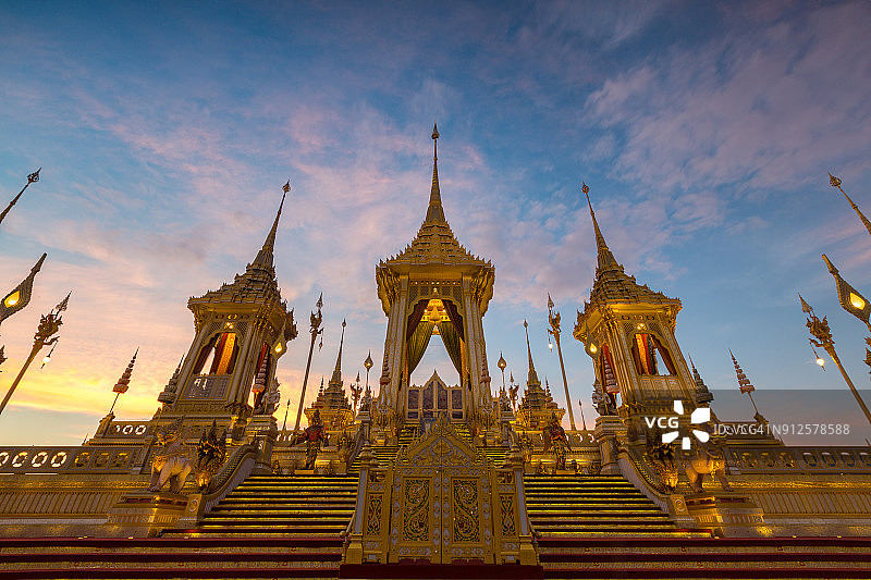 拉玛九世国王皇家火葬场图片素材