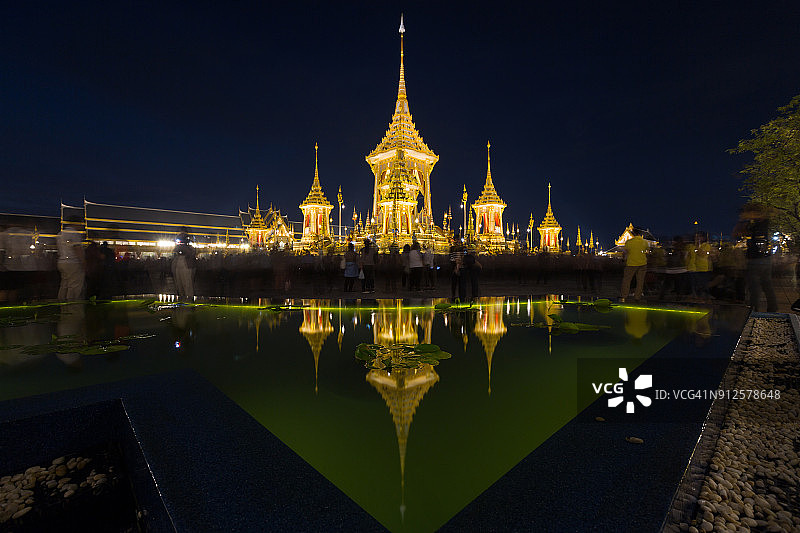 拉玛九世国王皇家火葬场图片素材