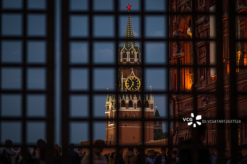 莫斯科红场克里姆林宫塔楼图片素材