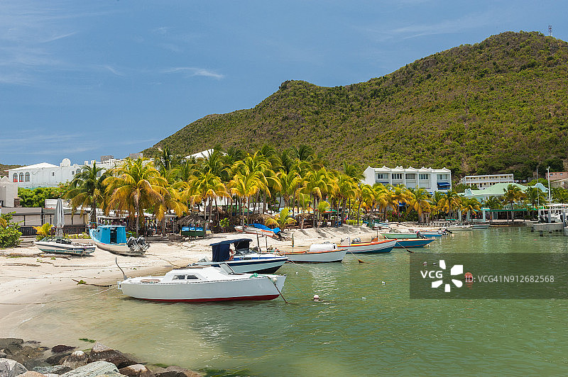 圣马丁岛的海滩图片素材