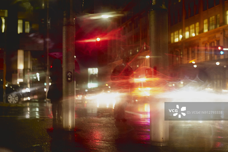 悉尼高峰时段暴雨图片素材