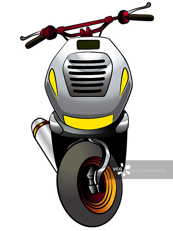 运动滑板车卡通图片素材