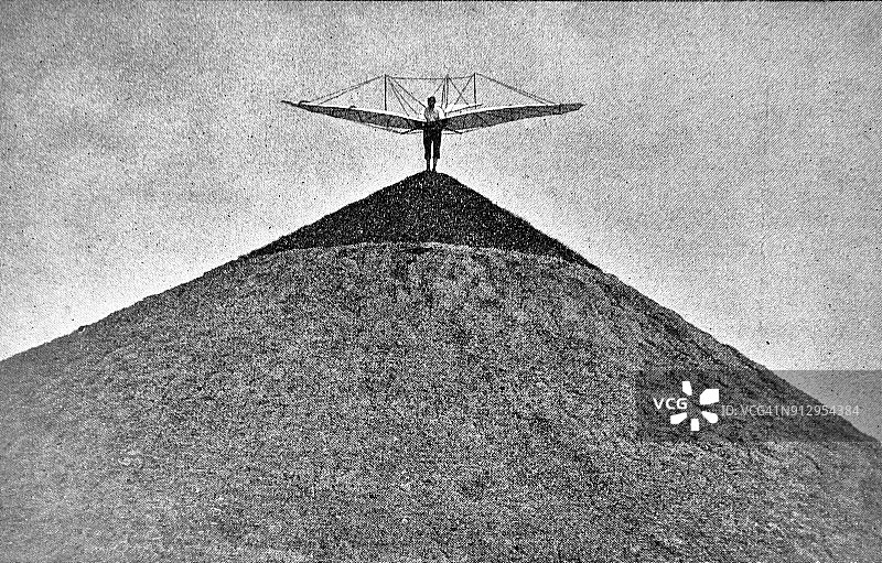 乘坐滑翔机开始飞行-1896图片素材