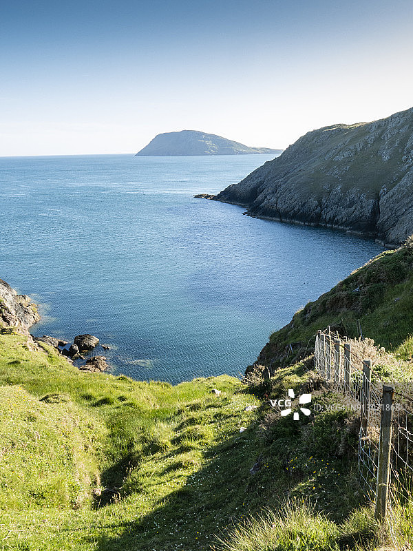 巴德西岛风光：威尔士海岸路径，位于Llyn半岛图片素材