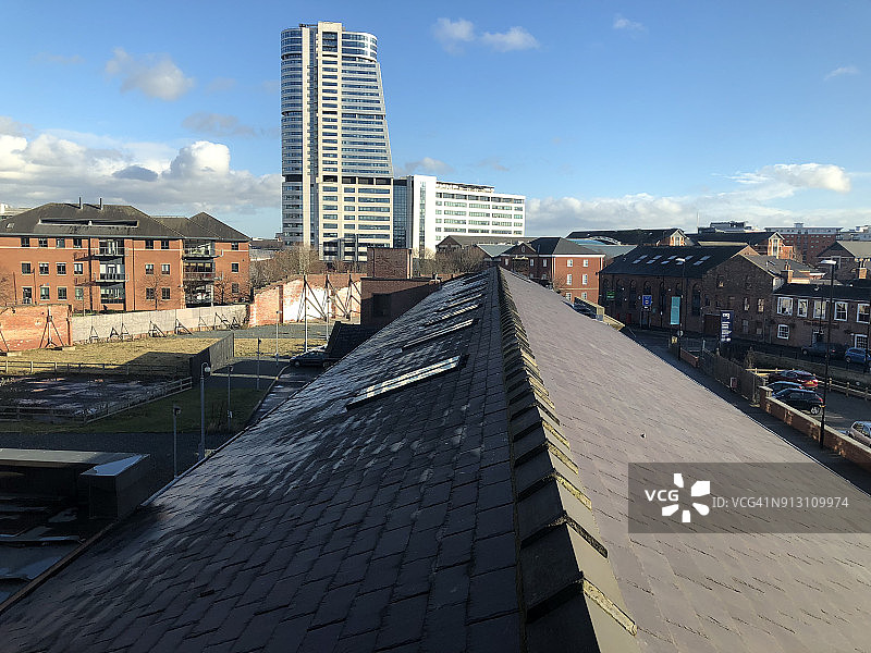 利兹屋顶图片素材