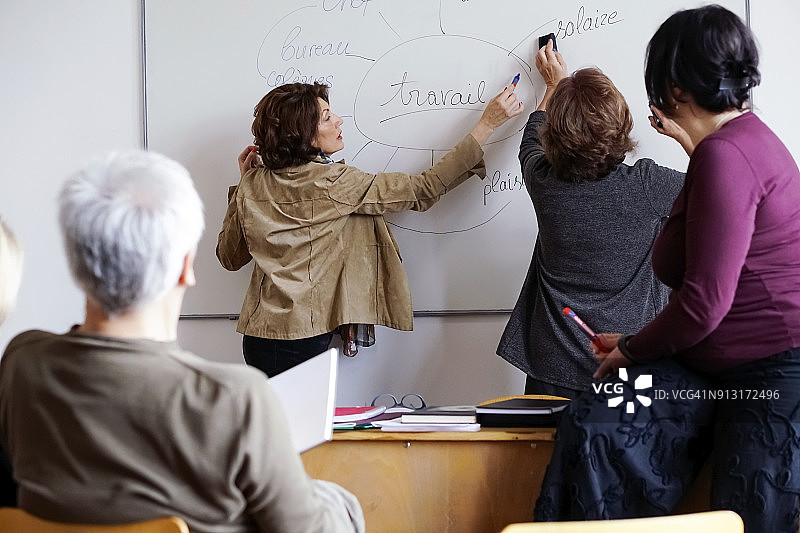 成人语言学习图片素材