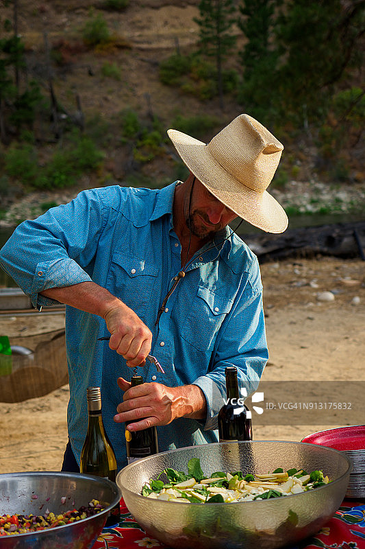 爱达荷州鲑鱼河漂流之旅图片素材