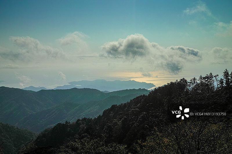 从大台原看到的熊野滩图片素材