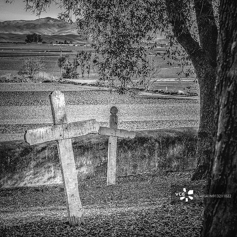 圣胡安包蒂斯塔教堂墓地图片素材