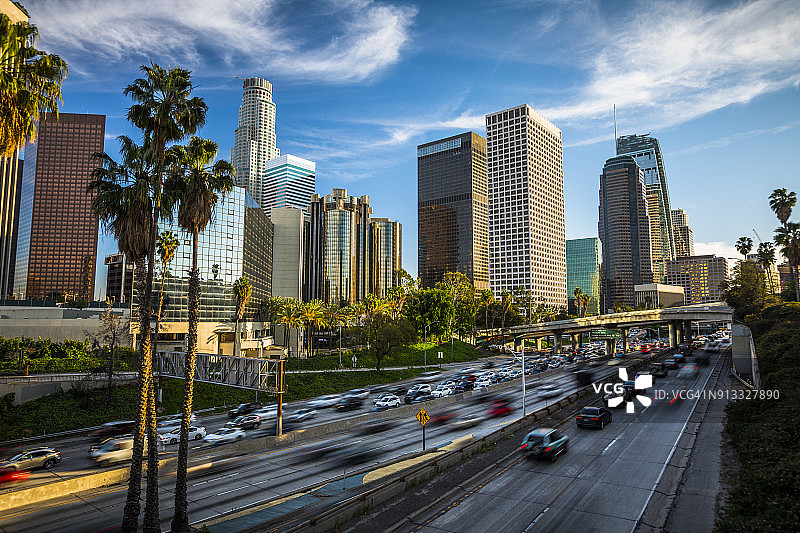 美国加利福尼亚州洛杉矶市中心图片素材
