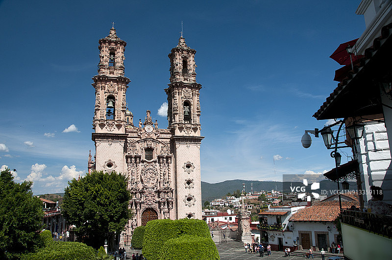 墨西哥塔斯科的圣普里斯卡教堂图片素材
