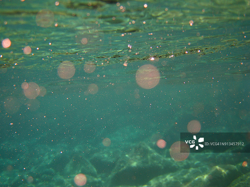 海底气泡图片素材