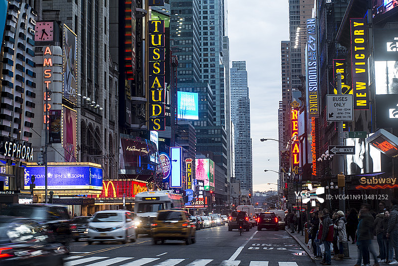 纽约时代广场42街图片素材