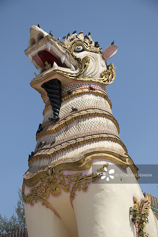 瑞山多佛塔的巨型辛特或狮身鹫图片素材