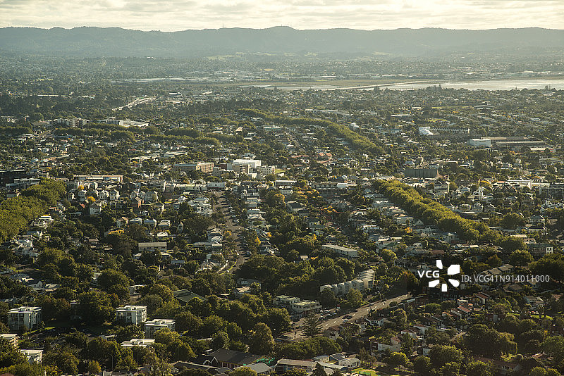 奥克兰城市景观（天空塔视角）图片素材