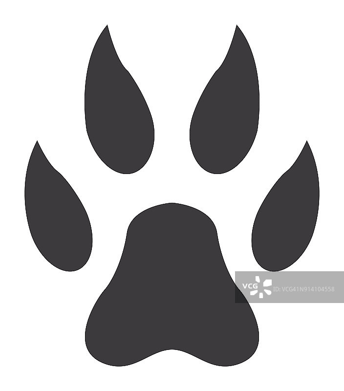 狮爪印图标图片素材