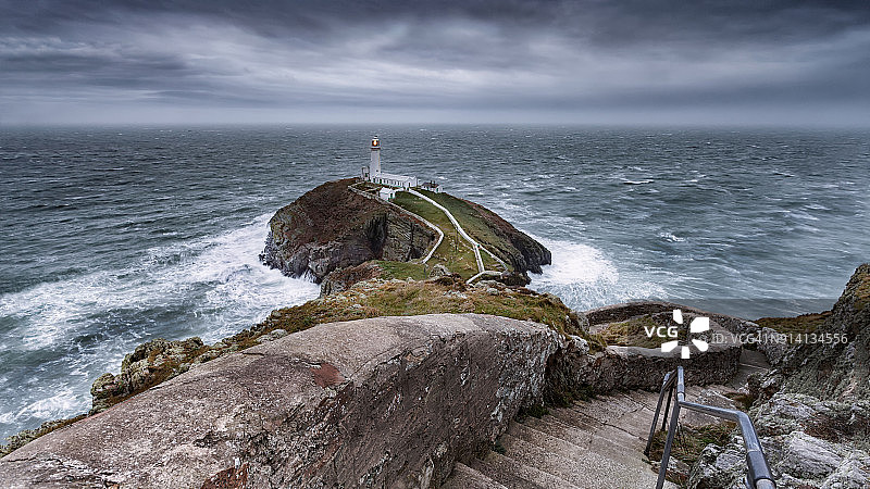 南栈灯塔的冬季图片素材