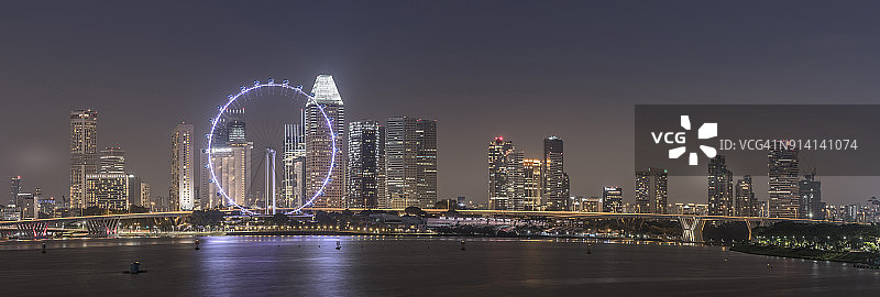 新加坡夜景图片素材