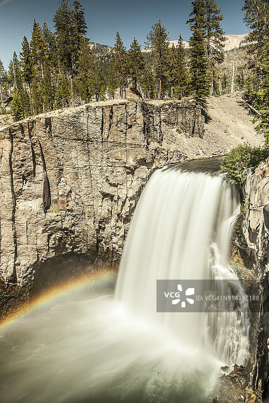 彩虹瀑布图片素材