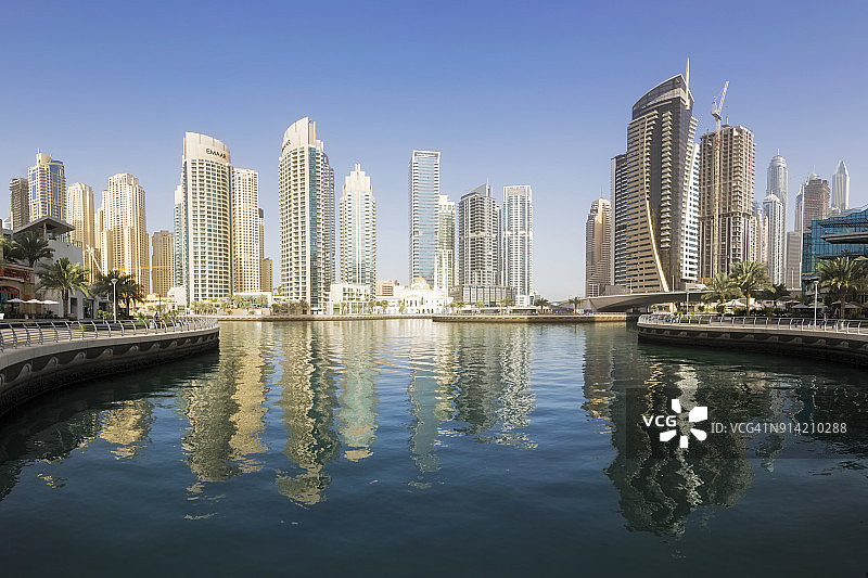 阿拉伯联合酋长国迪拜码头图片素材
