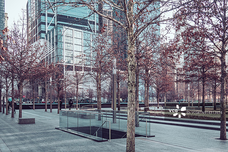 9·11国家纪念公园冬季景色图片素材