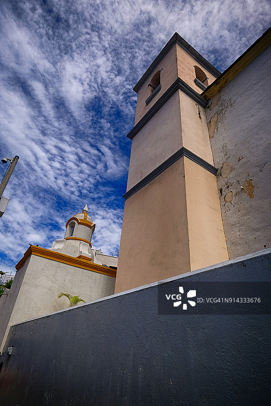 巴拿马城的老城区风貌图片素材