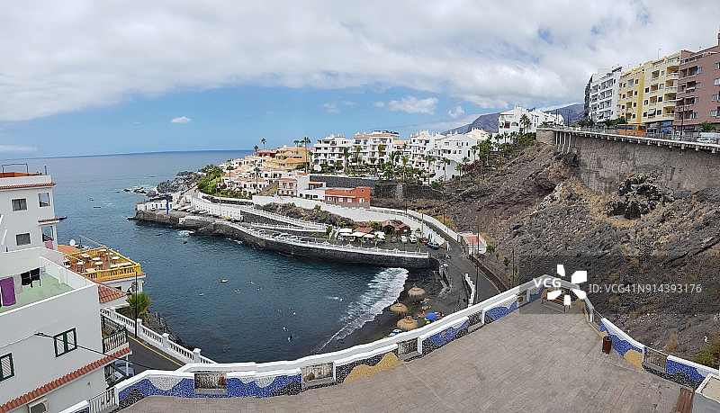 从圣地亚哥港口眺望图片素材