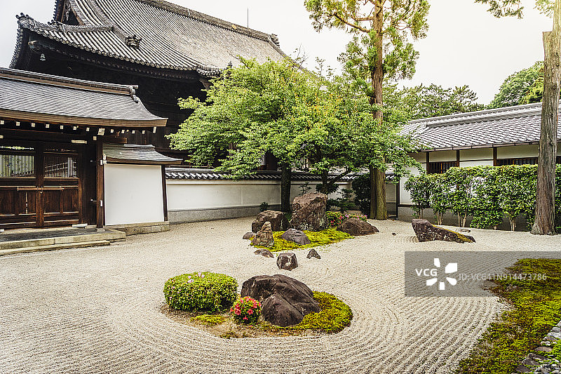 京都的传统日式寺庙图片素材