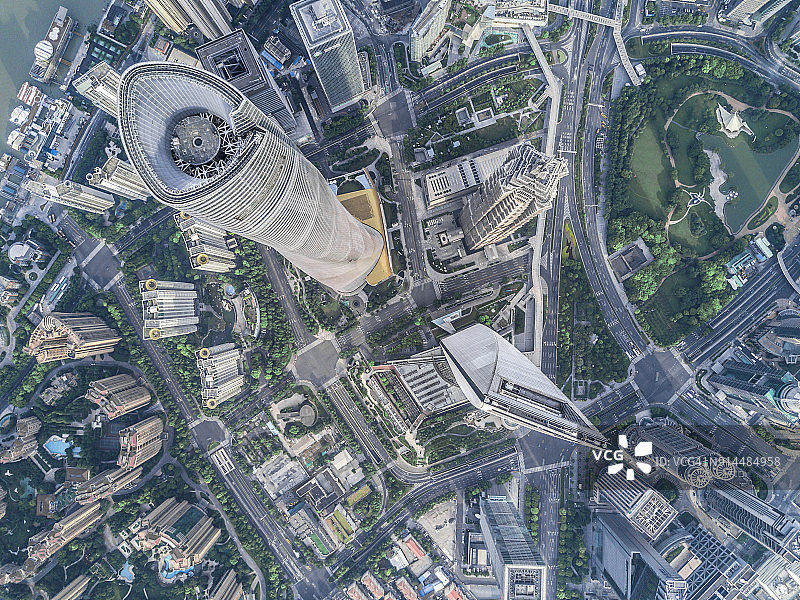上海金融区航拍图片素材