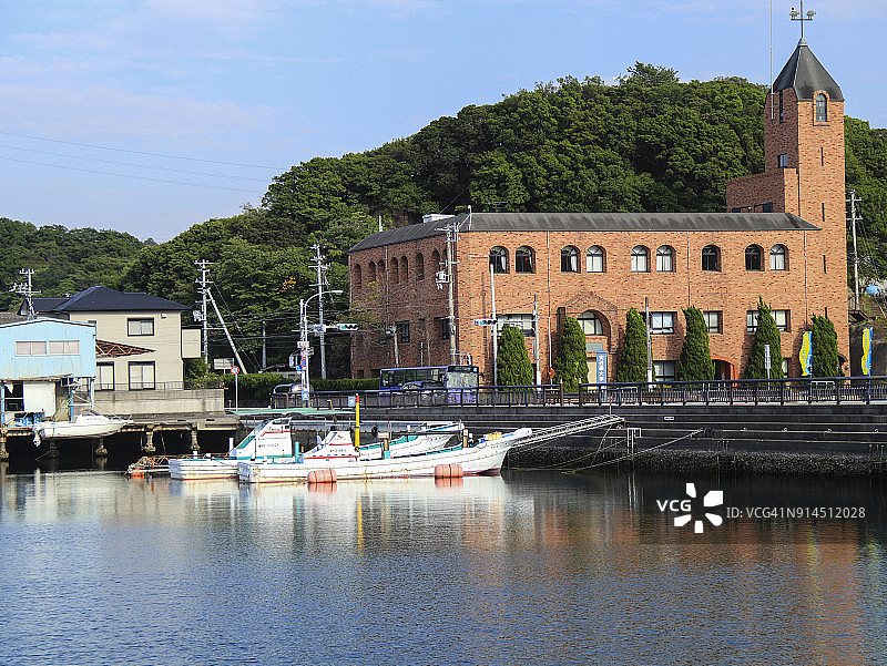 田边湾与近畿大学图片素材
