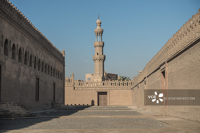 埃及开罗艾哈迈德·伊本·图伦清真寺图片素材