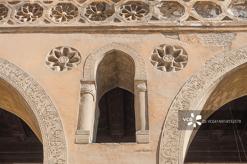 埃及开罗艾哈迈德·伊本·图伦清真寺图片素材