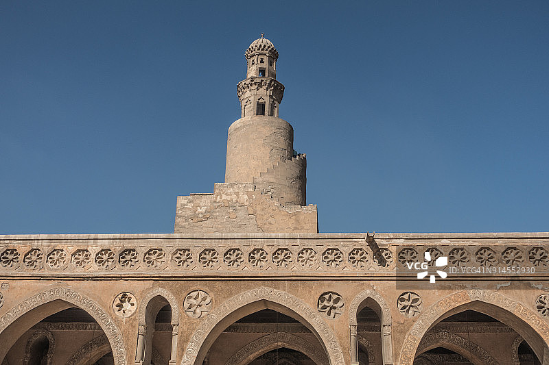 埃及开罗艾哈迈德·伊本·图伦清真寺图片素材