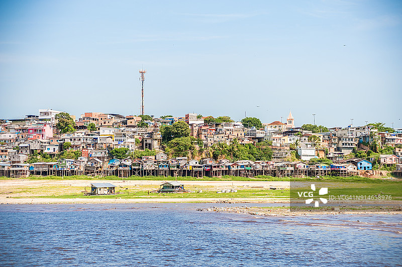 在亚马逊内格罗河乘船旅行图片素材