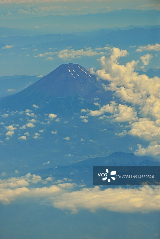 富士山航拍景观图片素材