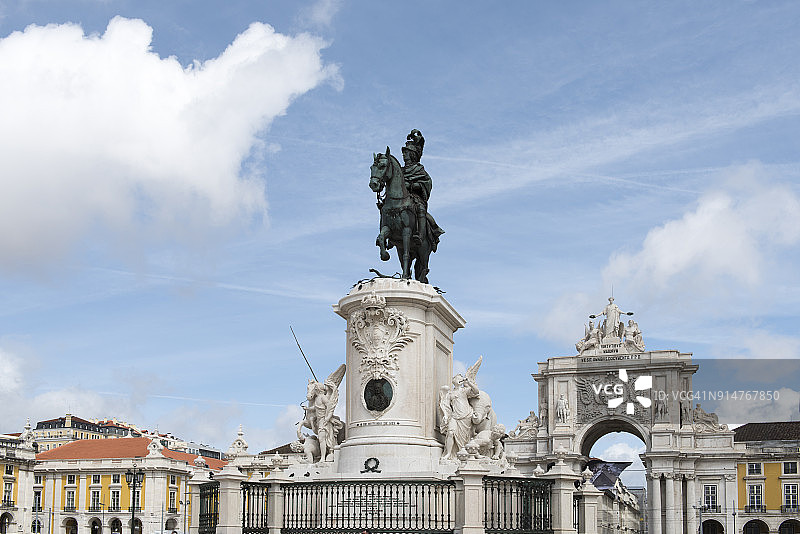 葡萄牙里斯本商业广场图片素材