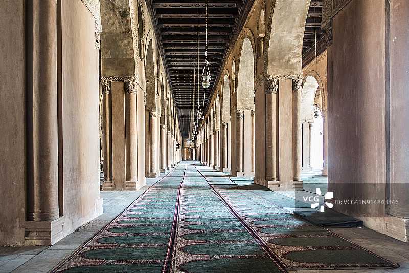 埃及开罗艾哈迈德·伊本·图伦清真寺图片素材