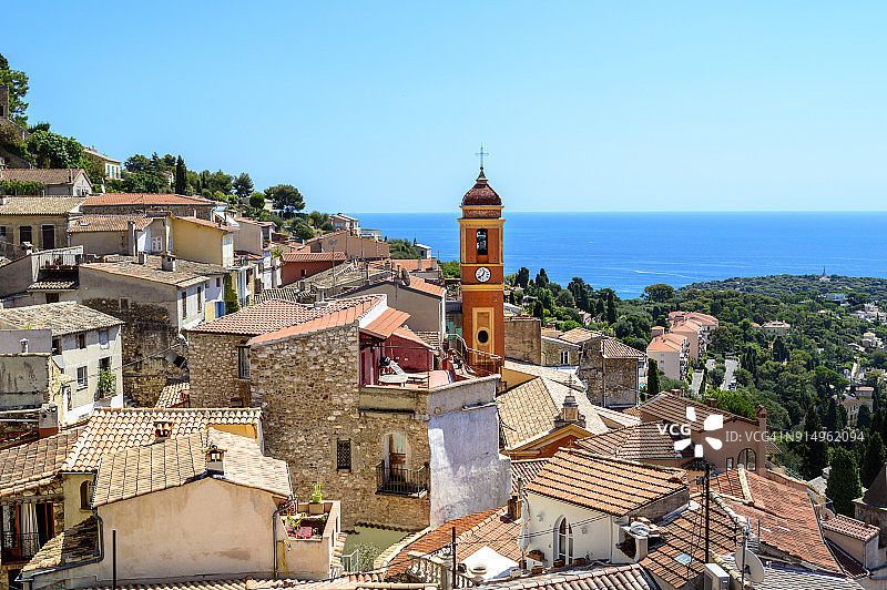 Roquebrune-Cap-Martin, 普罗旺斯, 法国图片素材