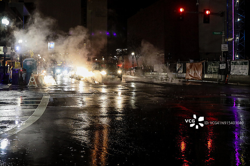 雨中的城市图片素材