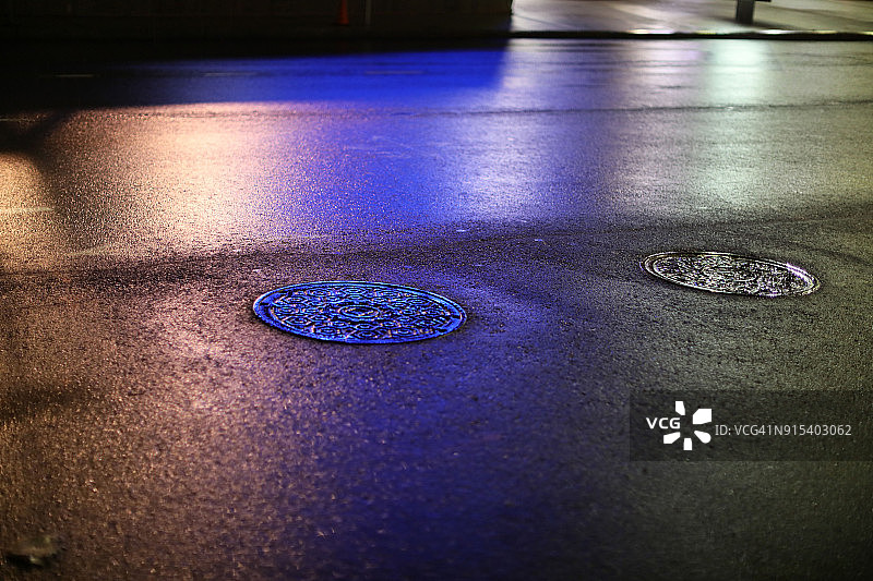 雨中的城市图片素材