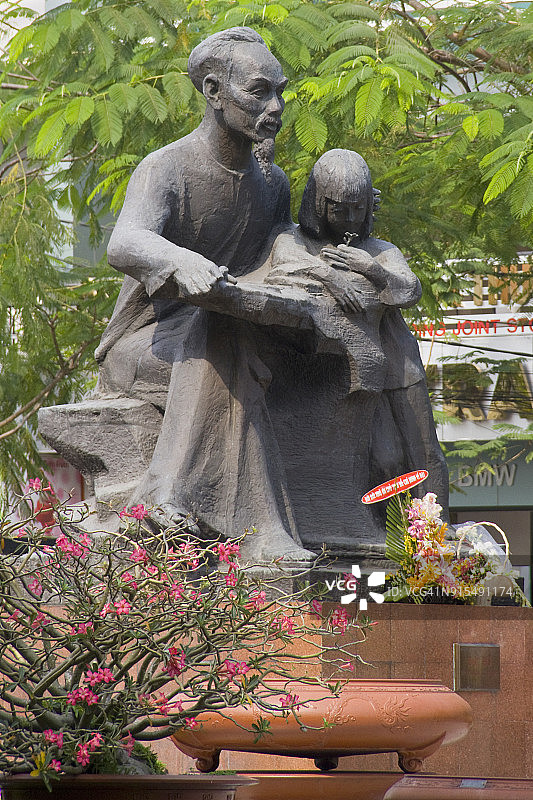 胡志明雕像图片素材