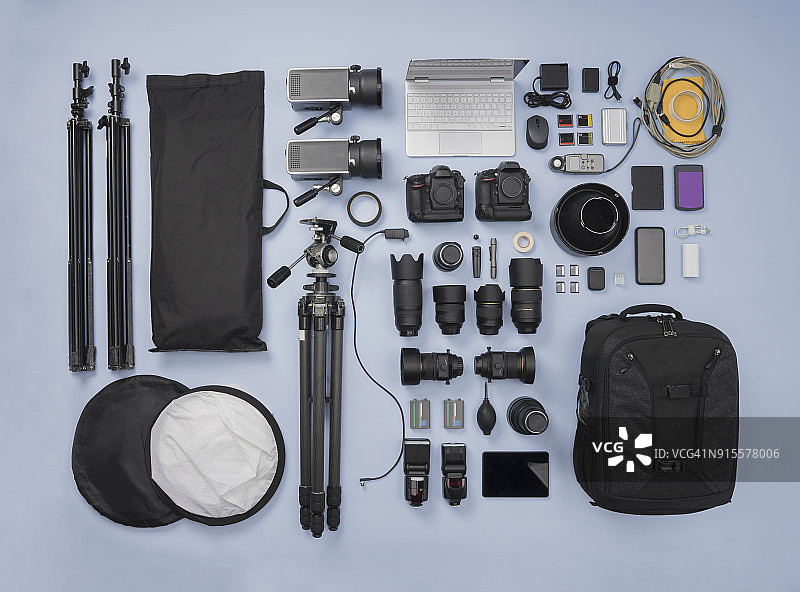 摄影器材拆分图片素材