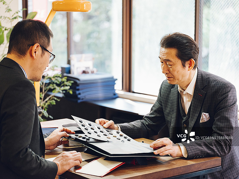 东京定制西装店图片素材